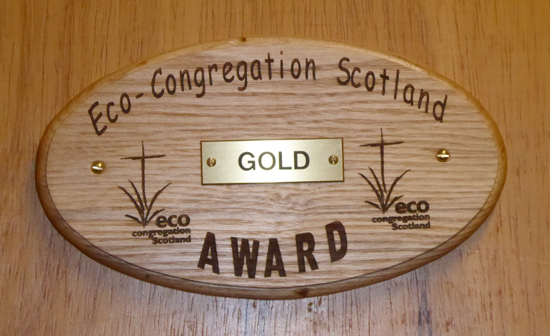 Gold award plaque